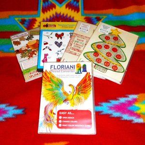 Floriani Thread Converter + 4 Assorted Design Collection CDs